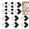NIRJIK 24 Pads Elettrodi - Elettrodi Autoadesivi 5x5cm con Connettore a Pressione 3,5mm - Compatibili con Macchine Sanitas, Adatti a Quasi Tutta la Parte del Corpo