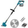 DE ROSA SHOP Decespugliatore Elettrico a Batteria 48V con 2 Batterie, Tagliabordi Potente 3 in 1 con Lama Rotante - Per Erba, Arbusti, Giardini e Bordature