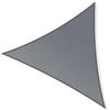 Toboli Telo parasole triangolare 3,6x3,6x5,1m, grigio, traspirante, Parasole per giardino terrazzo
