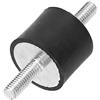 FAUOSWUK 4 pezzi M6 vibrante isolatore in gomma anti-vibrazione, blocco in argento, auto, barca, bobine, supporti in gomma, ammortizzatori, supporti isolanti vibrazioni per compressori d'aria, ecc.