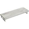doporro Mensola Sospesa per Lavabo da Appoggio 50x140 cm in Legno Effetto Cemento Chiaro, Consolle da Parete per Bagno con Staffe, Mobile da Bagno Design Industriale Platte02