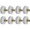 CaFfen Rotelle Box Doccia 8 rulli for porte da bagno durevoli for doccia, rulli for porte da doccia, ruote for doccia, ruote for doccia, bianche, 22 mm, accessori Ricambi Box Doccia Rotelle