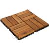 BURI Akazienholz-Fliesen 9X Mattonelle in Legno Klickfliese Oliato con Sistema ad Incastro Piastrelle da Pavimento