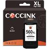 COCCINK 560 XL Sostituzione Cartuccia d'inchiostro per Canon PG-560XL Compatibile con TS5350 TS7451 TS5352 TS5350a TS5351a TS5352a TS5353 TS7450a TS7451a TS5353a TS5355a solo Nero