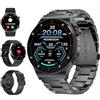 LIGE smartwatch da uomo, 1.43 ″ AMOLED Display Touch Militare Smart Watch con Chiamate Bluetooth, 100 + Modalità Sportive Orologio Fitness IP68 Impermeabile Orologio Sportivo Android iOS Fitness