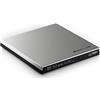 techPulse120 Externes UHD 4k 3D M-Disc BDXL USB 3.0 USB-C Drive Blu-ray Masterizzatore Burner Superdrive Slim BD DVD CD Ultra for Computer Notebook Ultrabook Windows Mac OS Apple iMAC Plastica Argento