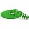 1aTTack.de 1m - Cat6 piatto cavo di rete verde - 1 pezzo 1000 Mbit/s Gigabit LAN cavo di rete Flat Slim cavi Patch cavi di installazione