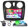 VECHTEL Autoradio 2+64G Android 13 per Renault Dacia Sandero 2 B52 2012-2019, 9 HD 2.5D Schermo Tactile Stereo Auto co Carplay Android Auto senza Fili GPS Wi-Fi USB Bluetooth Radio FM RDS Retrocamera