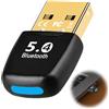 Huybaa Adattatore Bluetooth PC, Chiavetta Bluetooth 5.4 USB, Dongle Compatibile con Windows 11/10/8.1/7, per Cuffie, Mouse, Controller, Tastiere