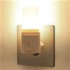 Annmore Luce Notturna LED da Presa, Luci Notte per Cameretta Bambini, 1W, 3000K Bianco Caldo, con Interruttore a Bilanciere, 1 Pezzo