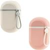 YoHyien 2 Pezzi Porta Sapone da Viaggio, Porta Shampoo Solido Impermeabile, Porta Saponetta Chiuso con Coperchio, Porta Cosmetici Solidi per Bagno, Palestra, Campeggio, Scuola (Bianco + Rosa)
