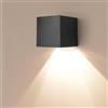 BTBHIHO Lampada da parete solare da esterno con 2 modalità di illuminazione, lampada da parete impermeabile IP65, luce solare facile da installare, adatta per pareti, terrazze, giardini, gradini, scale