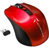 TECHMADE Mouse TECHMADE OTTICO WIRELESS USB ROSSO