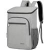 LVEDEORY Zaino Termico,Zaino Frigo,Zaino Termico Porta Pranzo 25l，Borsa Termica Borsa Frigo，Adatto Lavoro，Campeggio，Viaggi，Attività all'Aperto ed Eventi Sportivi (Grigio)