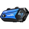 Fodsports M1-S Plus Interfono Moto con Condivisione Musica,Auricolare Casco Bluetooth Coppia,2000M Sistema di Comunicazione Casco,Fino a 10 Persone, Audio Multitasking Cablato,Universale Sciare/ATV