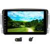 XISEDO 8 Android 9.0 Autoradio 1 Din 8-Core Car Stereo RAM 4G ROM 64G Navigatore GPS In-dash Car Radio per Mercedes-Benz CLK W209/ C Class W203 (con Fotocamera Posteriore e DVR)