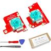 HandheldDIY TMR Hall Joystick per ROG Ally X, resistenza di rotazione più stretta per giochi di corse FPS, accessori ASUS ROG Ally X, analogica Zero Drift con strumenti, facile installazione, 1 paio