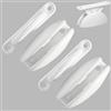 SHIQUAN Fermo Della Porta Della Roulotte Bianco,2 Pezzi Accessori Camper Roulotte,Fermi Roulotte Limitatori,Fermaporta Camper Bianca Fermo,per Roulotte,Automobili,Persiane,Armadi(Accessori 8 Viti)