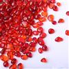 XIZHI 0,5 kg di Pietre di Vetro Decorate per Acquario, Irregolari, Pietre Artificiali smaltate per Acquario, Acquario, Giardino, riempitivo per vasi, Piante grasse (Rosso)