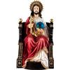 Inmaculada Romero IR Gesù sul suo Trono Figura 31 cm. Re dell'Universo Immagine Resina Seduto