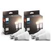 Philips Hue White 4 Lampadine Smart LED, Attacco E27, 9.5W, Luce Bianca, Dimmerabile, Controllo con Bluetooth e Hue App, Funziona con Alexa, Google Assistant e Apple HomeKit