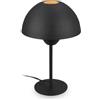 BRILONER - Lampada da tavolo, E14, max. 25W, lampada da comodino, lampada da scrivania, lampade da comodino, lampada scrivania, lampada comodino camera da letto, 20 x 31 cm, nero