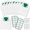 Tomkity 10 Sacchetti per Folletto VK200 FP200 VK220 con 2 Filtri per Aspirapolvere Vorwerk Folletto