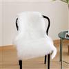 JXLOULAN - Tappeto in finta pelliccia di pecora morbido bianco 50x80 cm, tappeto soffice lavabile in lavatrice, per camera da letto, cameretta dei bambini, soggiorno, decorazione per cameretta