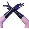 GREEFEI Guanti Corti in Lattice Nero,Guanti in Gomma Naturale Unisex Fatti a Mano,Accessori per Feste a Tema Mascherato M