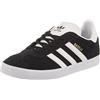 adidas Originals adidas Gazelle C, Sneakers Unisex - Bambini e Ragazzi, Nero (Core Black/Ftwr White/Gold Metallic), 31 EU
