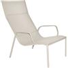 Fermob - Poltroncina lounge impilabile Cadiz - Grigio - Tela Batyline - Designer Antoine Lesur
