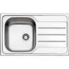 Apell Lavello Cucina 1 Vasca Incasso con Gocciolatoio Dx Larghezza 79 cm materiale Acciaio Inox finitura Prelucido - OH791IRPC Linea Oceano