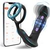 KISSHE Telecomando APP Maschile Vĩbratori Prostata,9 modalità telescopiche e modalità di vibrazione plug anale,massaggiatori di stimolazione anale,Plug Anale da Uomo Prostata Vibratore Toys per Donna
