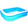 Bestway 54005 Piscina Gonfiabile Rettangolare Family 2 Anelli 201 x 150 x 51 cm. MWS