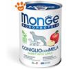 Monge Dog Monoprotein Adult Patè Coniglio e Mela - Lattina Da 400 Gr
