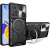 CasurvivePro Custodia magnetica per telefono compatibile con Xiaomi Poco X5 Pro 5G/Xiaomi Redmi Note 12 Pro 5G/Xiaomi Redmi Note 12 Pro Speed Cover Supporto per auto Supporto magnetico Guscio militare