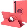 REY Custodia in similpelle girevole a 360° per SAMSUNG GALAXY S5e 10.5 (T720 - T725), Custodia protettiva, Rosso