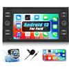 SIXWIN Android 13 Autoradio con Mirror Link per Ford C-Max/Galaxy/Connect/Kuga/Fiesta/S-Max/Focus/Transit/Fusion/Mondeo,7 HD Schermo Navigazione GPS WiFi RDS FM USB Bluetooth+Retrocamera