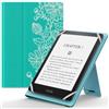 MoKo Custodia Cover Universale Compatibile con E-Lettore Kindle/Kobo/Voyaga/Lenovo/Sony/Tolino da 6, 6,8 e 7, in Pelle PU con Chiusura di Elastico, Doppio Supporto e Manico, Disegno a Linea