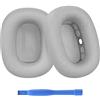 MMOBIEL Cuscinetti Auricolari di Ricambio per AirPods Max Cuffie di MMOBIEL - Memory Foam e Mesh Fabric Cuscinetti Cuffie - Padiglioni - Argento