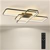 BAYHT Plafoniera Led Soffitto Moderna Plafoniera Salotto Dimmerabile, 80W Lampada da Soffitto, per Soggiorno, Camera da Letto, Sala da Pranzo