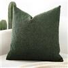 Artscope 1 Pezzi Federe Cuscini in Lino Minimalista Federe in Velluto Copricuscino per la Decorazione Domestica Soggiorno Camera da Letto Divano 50x50cm, Verde