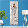 brisafe Specchio intero infrangibile e moderno, 180 x 60 cm, telaio sottile in alluminio color nero, specchio da appoggio infrangibile e leggero, specchio da parete da appendere