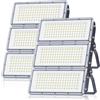 LAMLAMCK 300W Faretto LED da Esterno - 2 Pezzi 30000LM Super Luminoso Faro LED Esterno con Trasformatore, 7000k Bianca Fredda Luce Esterna, Impermeabile IP67 Faretti per Garage, Cortili, Stadi, Fabbriche