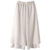 Minibee Pantaloni da donna a gamba larga, larghi, stile capris, yoga, palazzo, elastico in vita, bianco, XX-Large