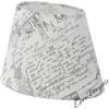 Eglo Leuchten my light Paralume in tessuto bianco ovale con scritte - stile shabby chic 1XE27/E14 - 49965