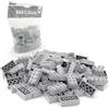 BRICK Flip Lego 2 x 4 pietre Classic, 100 pezzi - singoli mattoncini in confezione grande per tavola LEGO e scatola, set per principianti | Basic Bricks (3001) (grigio chiaro)