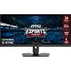 MSI Optix MPG341QR Monitor Gaming 34 flat, Display 21:9 UWQHD (3440 X 1440), IPS, 144Hz, 1ms (MPRT), HDMI 2.0, HDR 400, NVIDIA G-Sync Compatibile, VESA 100x100, MSI Center e Gaming Intellicence