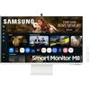 Samsung Smart Monitor M8 (S32FM801), Flat 32'', 3840x2160 (UHD 4K), Smart Hub con AI, Office 365, Gaming Hub, Speaker Integrati, Telecomando, WiFi, HDMI, USB-C