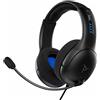 PDP Cuffie con Cavo LVL50 per Sony Playstation 4 & 5, Wired, Nero